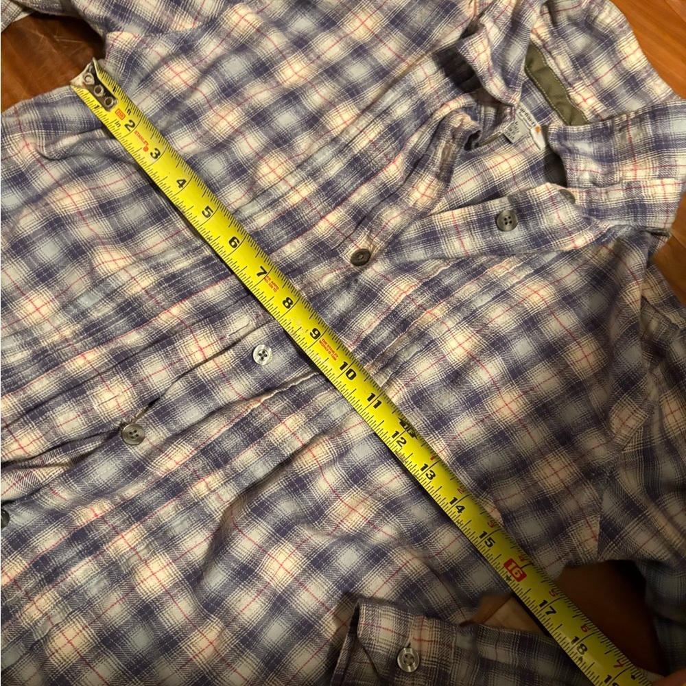 🪶 Carhartt‎ Women’s Plaid Button-Up Shirt (Size L) - Picture 9 of 9